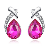 Wedding Jewelry Rhinestone Style Wedding Earrings For Women Earrings 2018 Water Drop Dangle Earrings Free Shipping