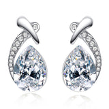 Wedding Jewelry Rhinestone Style Wedding Earrings For Women Earrings 2018 Water Drop Dangle Earrings Free Shipping
