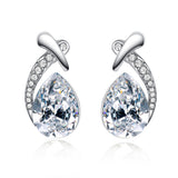 Wedding Jewelry Rhinestone Style Wedding Earrings For Women Earrings 2018 Water Drop Dangle Earrings Free Shipping
