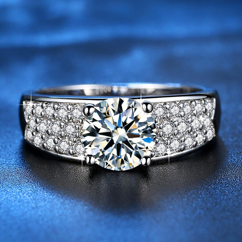 White Gold Color Wedding Rings for Women Micro Pave AAA Zircon Jewelry 2019 New Fashion Valentine's Day Gifts