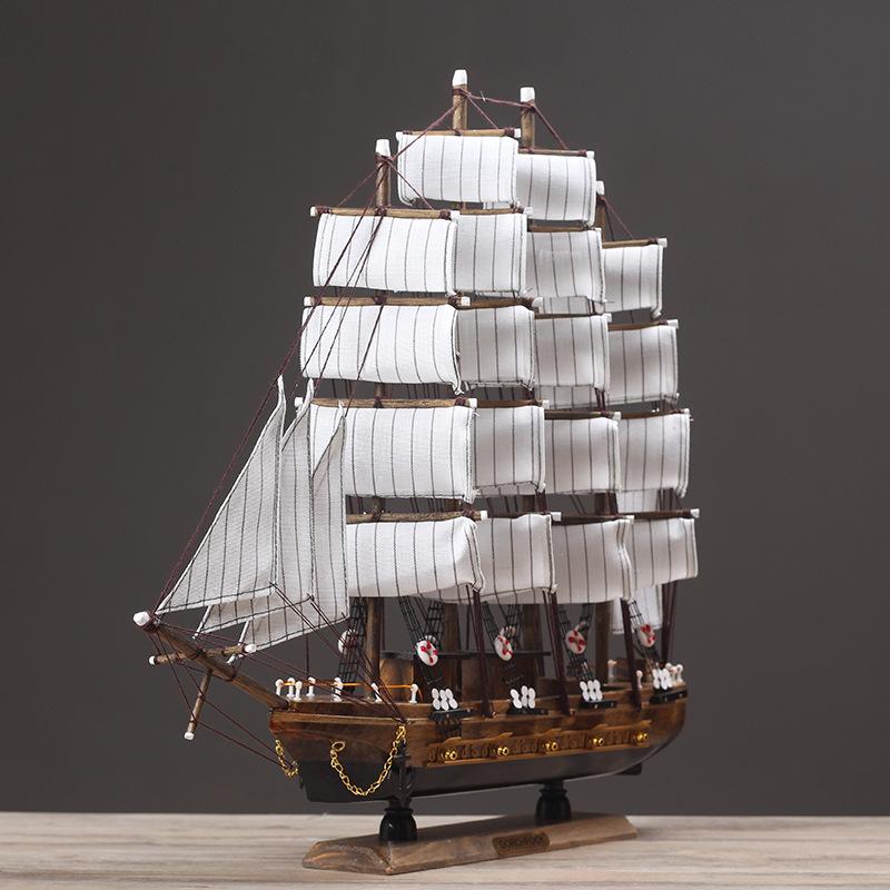 Wooden SailBoat Crafts Model