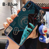 Blu-ray retro camera soft Shell For Samsung J2 Pro J3 J6 J7 J8 2018 J5 Prime J4 J6 Plus J8 Case doll bracket Cover lanyard Women