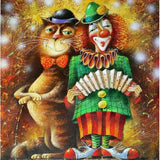 F&S Diamond Painting Store Clown And Cat