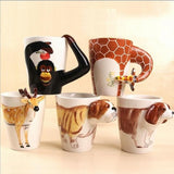 Animal Shape Hand Painted Mug