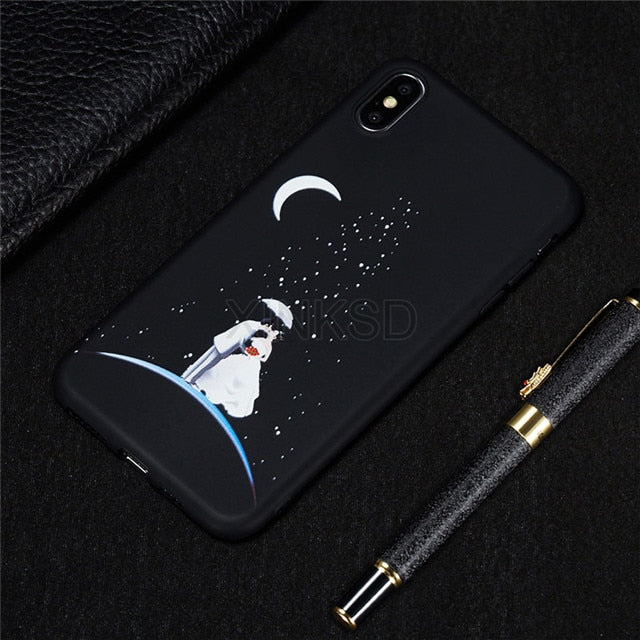 Cute Painted Soft TPU Case For iPhone XS MAX XR X Silicone Phone Back Protection Cover Case For iPhone 7 8 6 S 6 Plus Cases Coqu