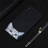 Cute Painted Soft TPU Case For iPhone XS MAX XR X Silicone Phone Back Protection Cover Case For iPhone 7 8 6 S 6 Plus Cases Coqu