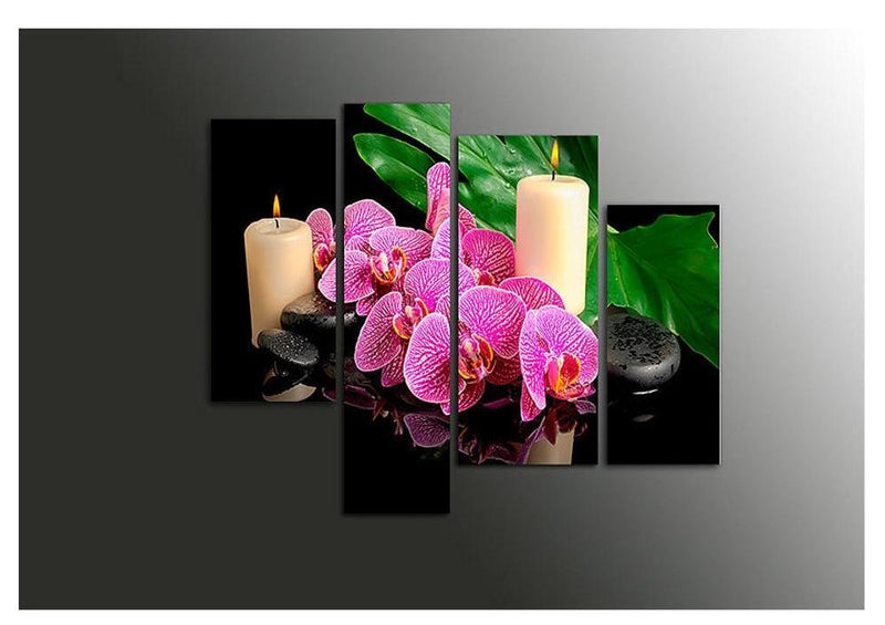 F&S Diamond Painting Store 4 Li¨¨ge Pink Flowers & Candles