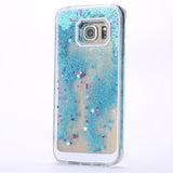 Dynamic Liquid Quicksand Hard Case For Samsung Galaxy S4 S5 S6 S6 Edge Glitter Bling Stars Dynamic Liquid Quicksand capa Case