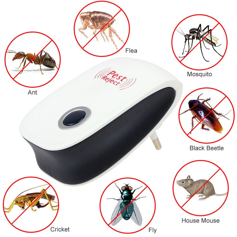 Enhanced Version Electronic Cat Ultrasonic Anti Mosquito Insect Repeller Rat Mouse Cockroach Pest Reject Repellent EU/US/UK/AU Plug