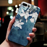 Cute 3D Emboss Cartoon Patterned Phone Case For iphone X 8 7 6 6S Plus Cases Soft Silicone Cover For iphone 5 5s SE Coque