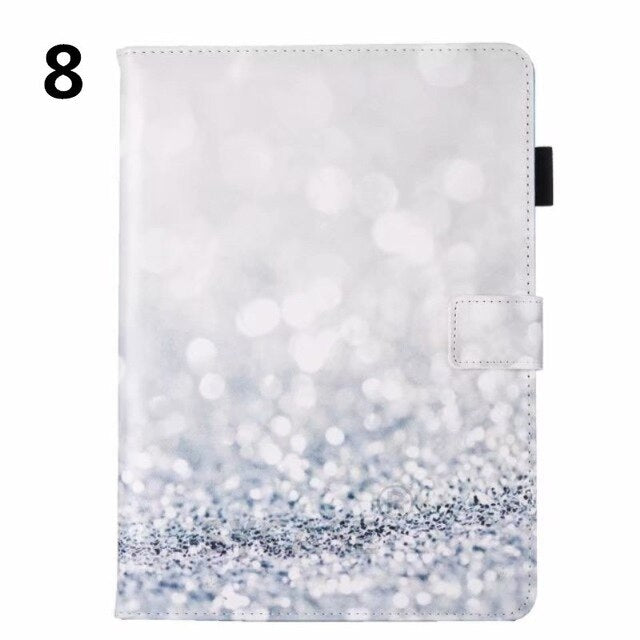 Fashion Painted Tablet Holster For Samsung Galaxy Tab 4 T230 Case Versatile Adjustable Bracket Card Case For SM Tab 7 inch Cover