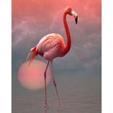 F&S Diamond Painting Store Flamingo Sunset