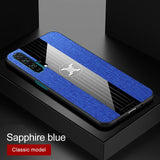 For Huawei Honor 20 Case Matte Cloth Glossy Cover For Huawei Honor 20 Pro Shockproof Phone Case with Magnetic Ring Holder