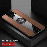 For Huawei Mate 10 Pro Case Matte Cloth Glossy Cover For Huawei Mate 10 Shockproof Phone Case with Magnetic Ring Holder