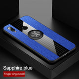For Huawei P20 Case Matte Cloth Glossy Cover For Huawei P20Pro P20Lite Shockproof Phone Case with Magnetic Ring Holder