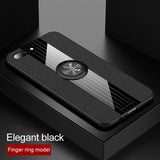 For OPPO R11 Plus Case Matte Cloth Glossy Cover For OPPO R11 Shockproof Phone Case with Magnetic Ring Holder