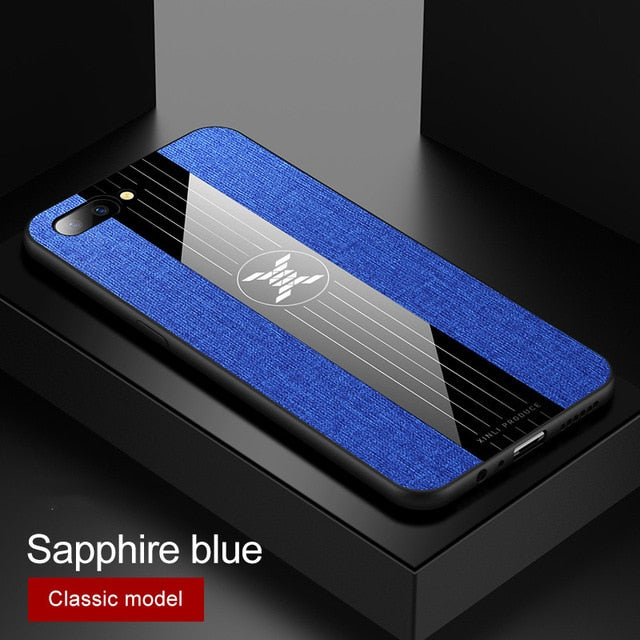 For OPPO R11 Plus Case Matte Cloth Glossy Cover For OPPO R11 Shockproof Phone Case with Magnetic Ring Holder