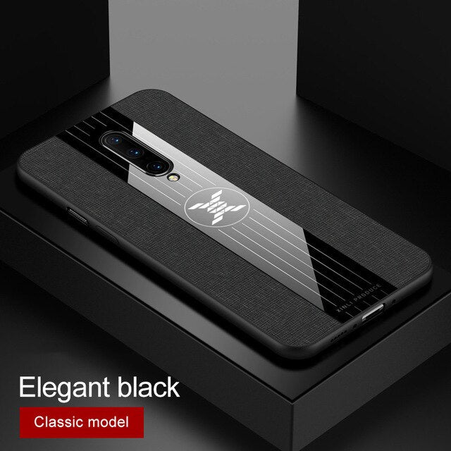 For OnePlus 7 Pro Case Matte Cloth Glossy Cover For OnePlus 6 6T Shockproof Phone Case with Magnetic Ring Holder For One Plus 7