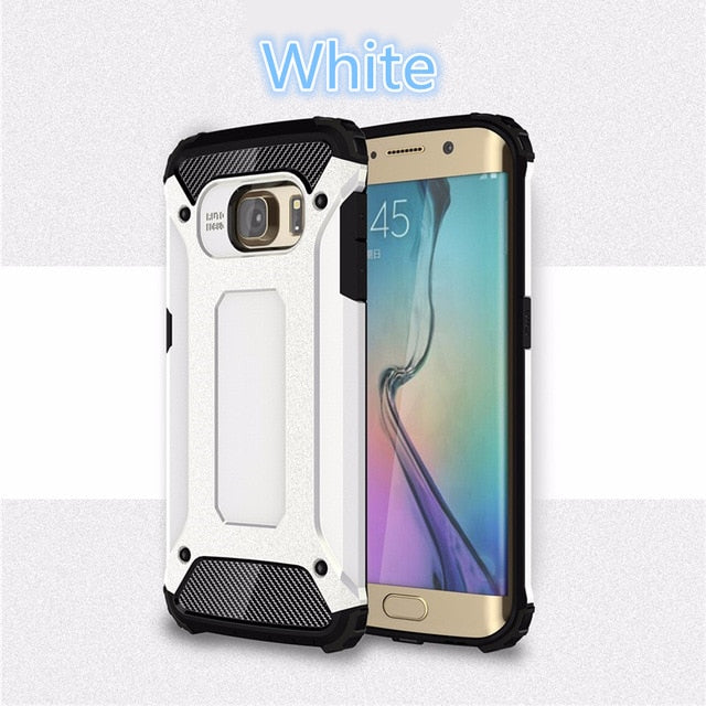 For Samsung galaxy S5 S6 S7edge S6edge plus High Quality Diamond Armor Hybrid PC Phone Case For S8 plus TPU Hard Back Cover Case