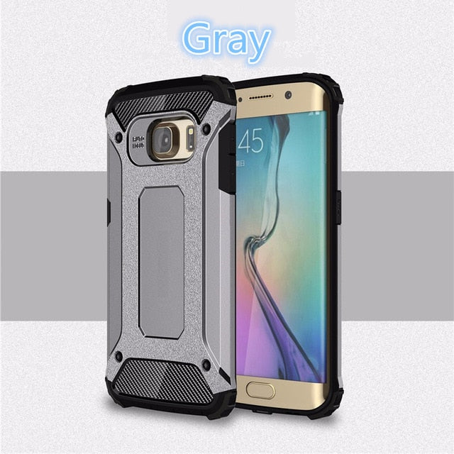For Samsung galaxy S5 S6 S7edge S6edge plus High Quality Diamond Armor Hybrid PC Phone Case For S8 plus TPU Hard Back Cover Case