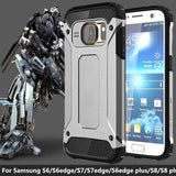 For Samsung galaxy S5 S6 S7edge S6edge plus High Quality Diamond Armor Hybrid PC Phone Case For S8 plus TPU Hard Back Cover Case