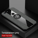 For VIVO X20 Plus Case Matte Cloth Glossy Cover For VIVO X20 Shockproof Phone Case with Magnetic Ring Holder