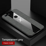 For VIVO X20 Plus Case Matte Cloth Glossy Cover For VIVO X20 Shockproof Phone Case with Magnetic Ring Holder