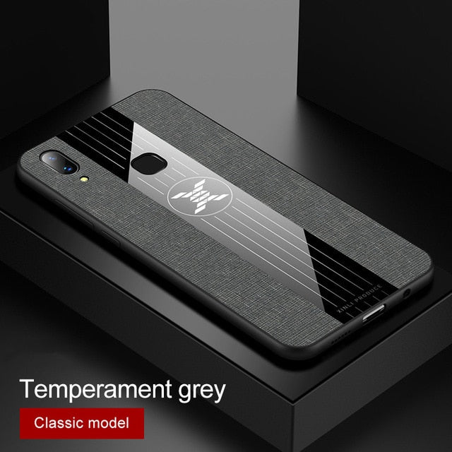 For VIVO X21 Plus Lite Case Matte Cloth Glossy Cover For VIVO X21i X21UD Shockproof Phone Case with Magnetic Ring Holder