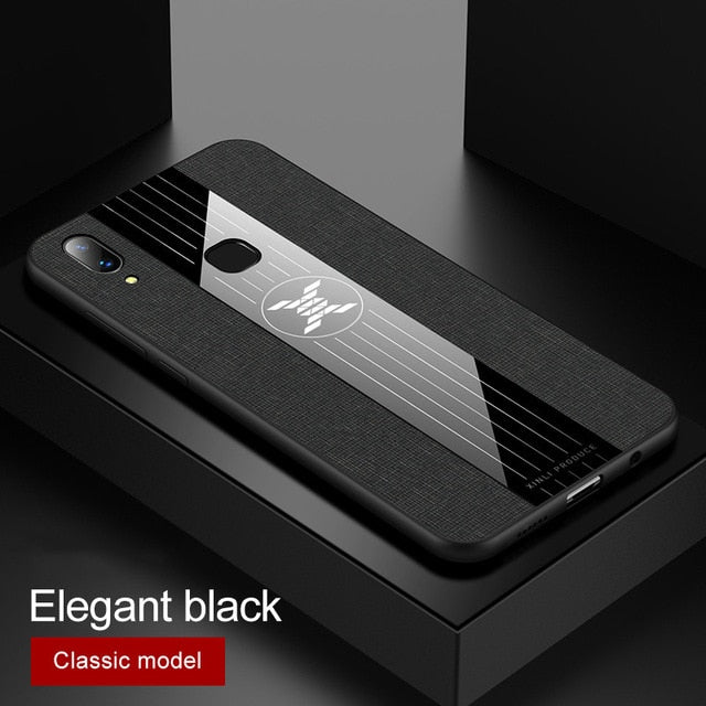 For VIVO X21 Plus Lite Case Matte Cloth Glossy Cover For VIVO X21i X21UD Shockproof Phone Case with Magnetic Ring Holder