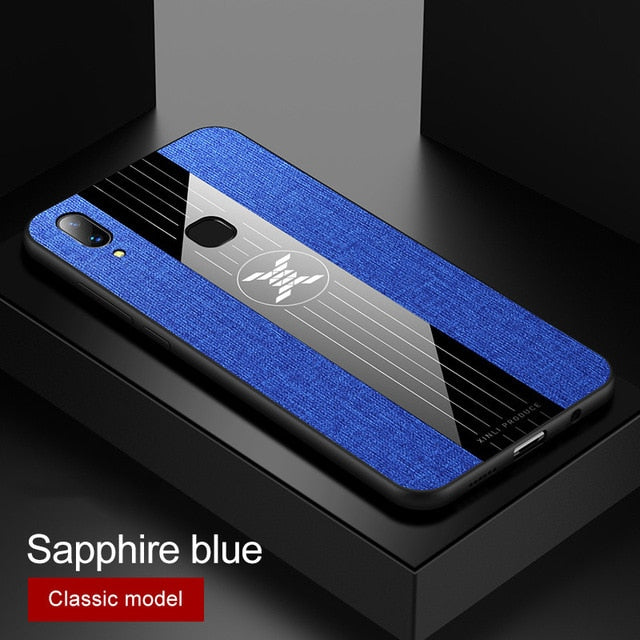 For VIVO X21 Plus Lite Case Matte Cloth Glossy Cover For VIVO X21i X21UD Shockproof Phone Case with Magnetic Ring Holder