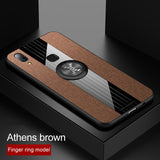 For VIVO X21 Plus Lite Case Matte Cloth Glossy Cover For VIVO X21i X21UD Shockproof Phone Case with Magnetic Ring Holder