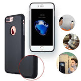 For iPhone 5 5s SE 6 6s plus 7 plus Adsorbed Sticky Wall Suction Hard Shell CaseSelfie Nano Suction Anti-Gravity TPU Back Case