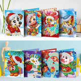 F&S Diamond Painting Store Christmas Cards Collection Animals 15x15cm 8 pcs