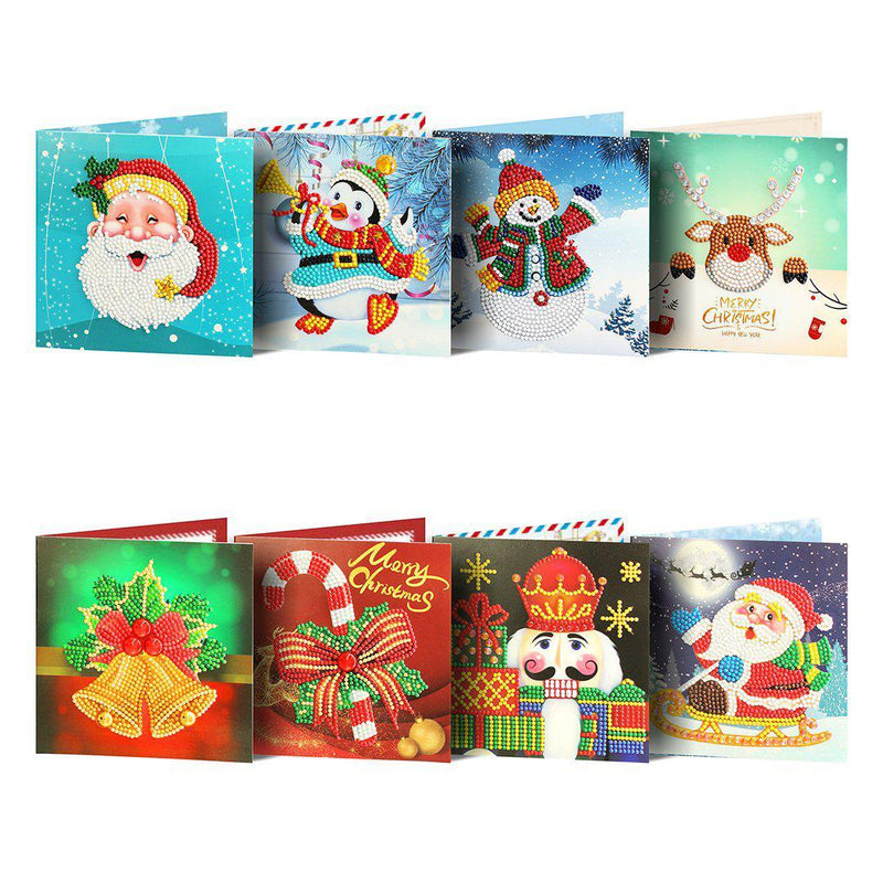 F&S Diamond Painting Store Christmas Cards Collection 15x15cm 8 pcs