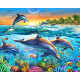 F&S Diamond Painting Store Dolphin In The Water