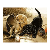 F&S Diamond Painting Store Hungry Puppies