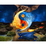 F&S Diamond Painting Store Ice & Fire Dragon