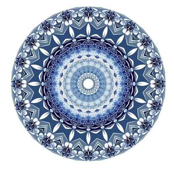 F&S Diamond Painting Store Blue Round Mandala