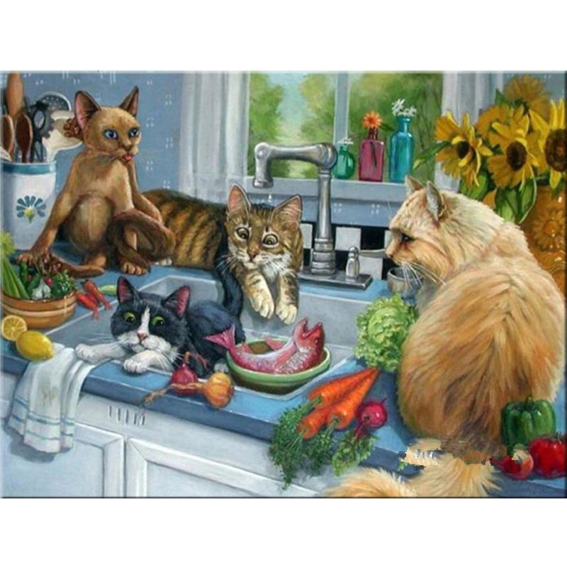 F&S Diamond Painting Store Kitchen Cat