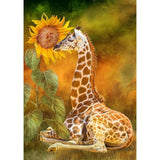 F&S Diamond Painting Store Giraffe And Sunflower