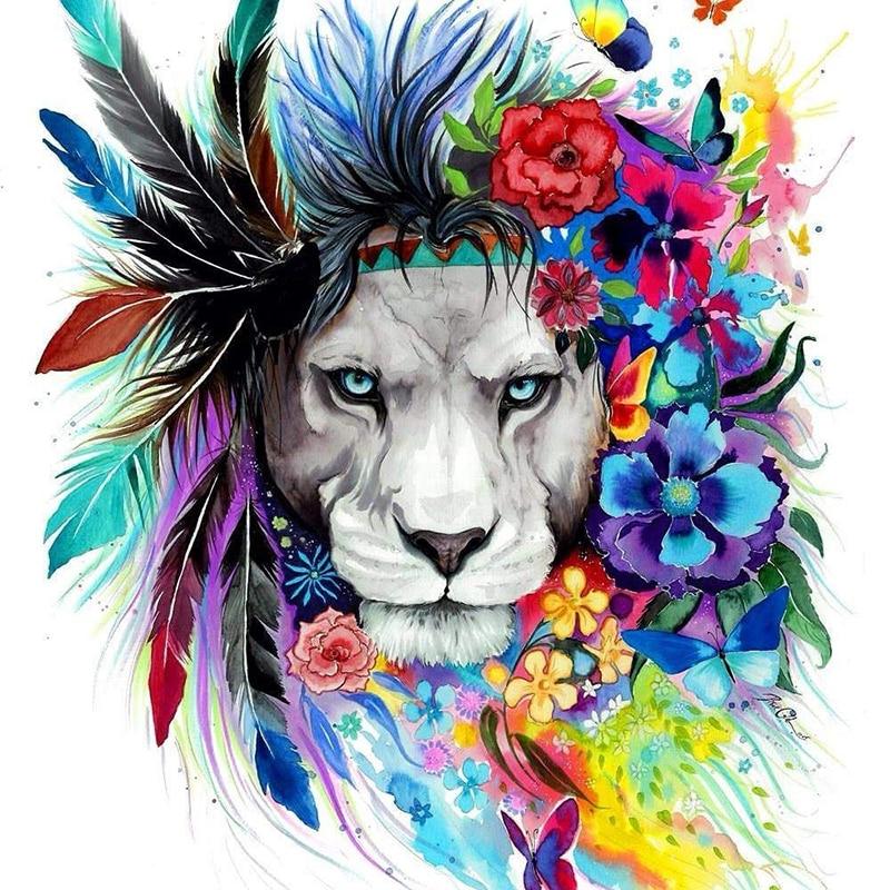 F&S Diamond Painting Store Colorful lion
