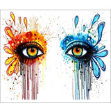 F&S Diamond Painting Store Orange And Blue Eyes