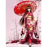 F&S Diamond Painting Store Girl in Red Dress