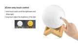 3D Print Moon Led Lamp Bulb Touch Switch