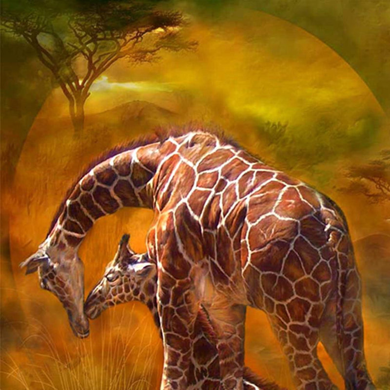 F&S Diamond Painting Store Giraffe In Nature