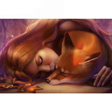 F&S Diamond Painting Store Girl And Fox