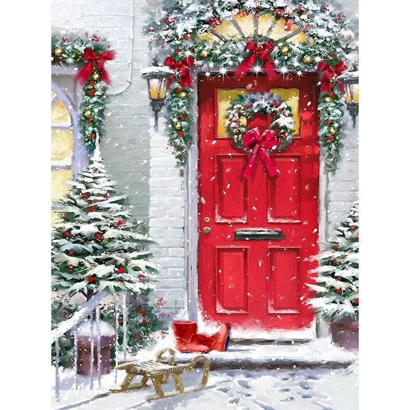 F&S Diamond Painting Store Christmas Door Decoration