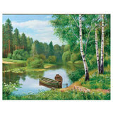 F&S Diamond Painting Store Two Boats And River