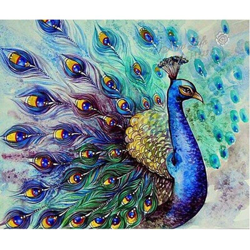 F&S Diamond Painting Store Blue Peacock