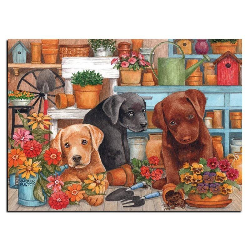 F&S Diamond Painting Store Labrador Puppy's